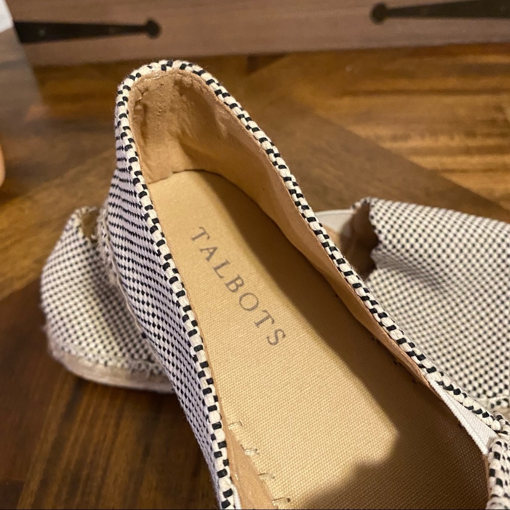 Talbots Black & White  espadrilles size 7 - Picture 6 of 8
